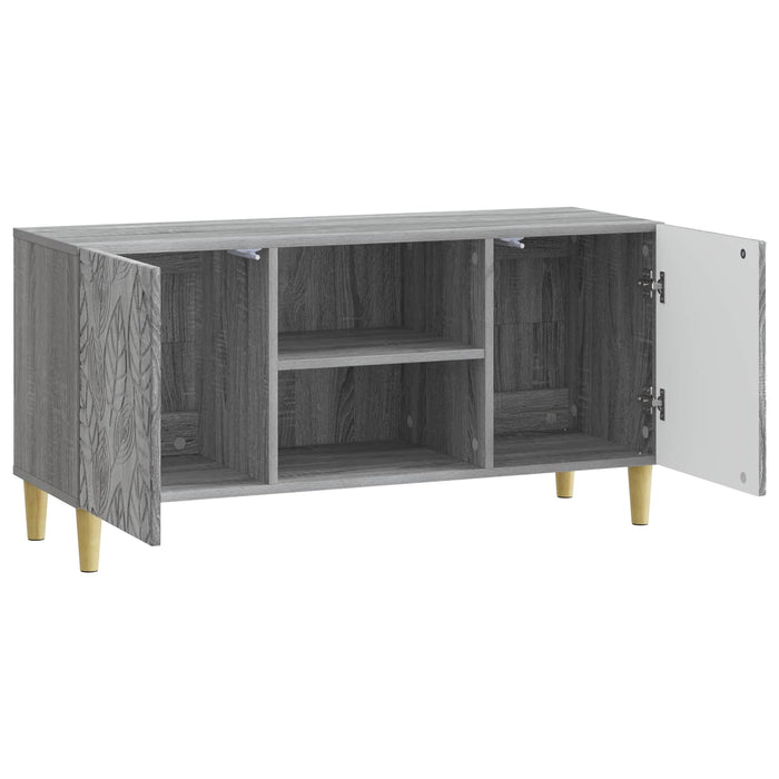 Cabinet TV 102 x 34,5 x 50 cm Sonoma gri Lemn prelucrat - WALTI WALTI
