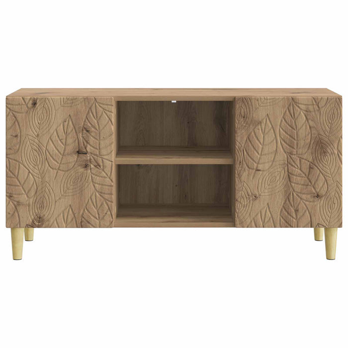 Cabinet TV 102 x 34,5 x 50 cm Stejar Artizanal Lemn prelucrat - WALTI WALTI