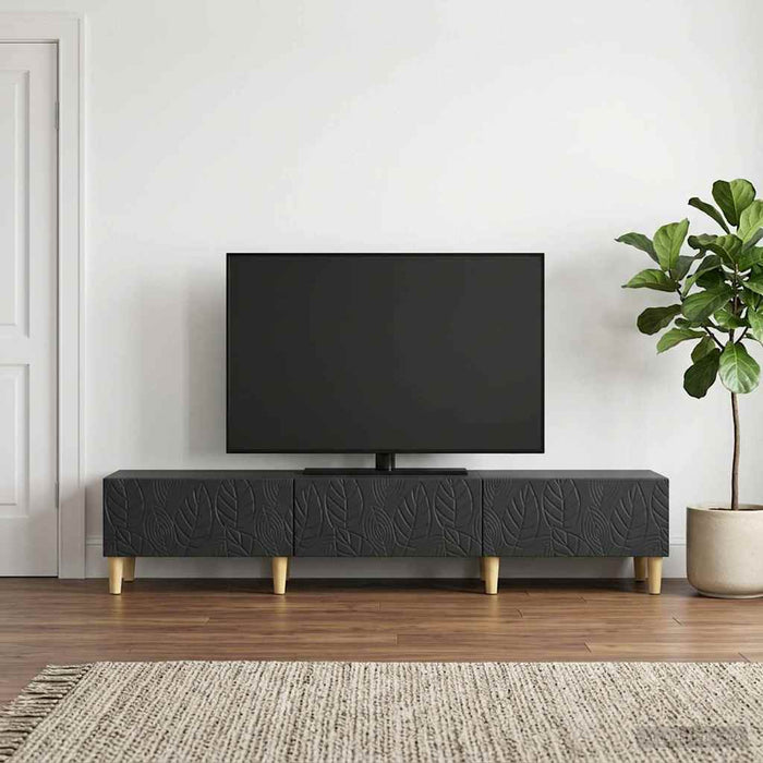 Cabinet TV 147 x 34,5 x 30 cm Negru Lemn prelucrat - WALTI WALTI