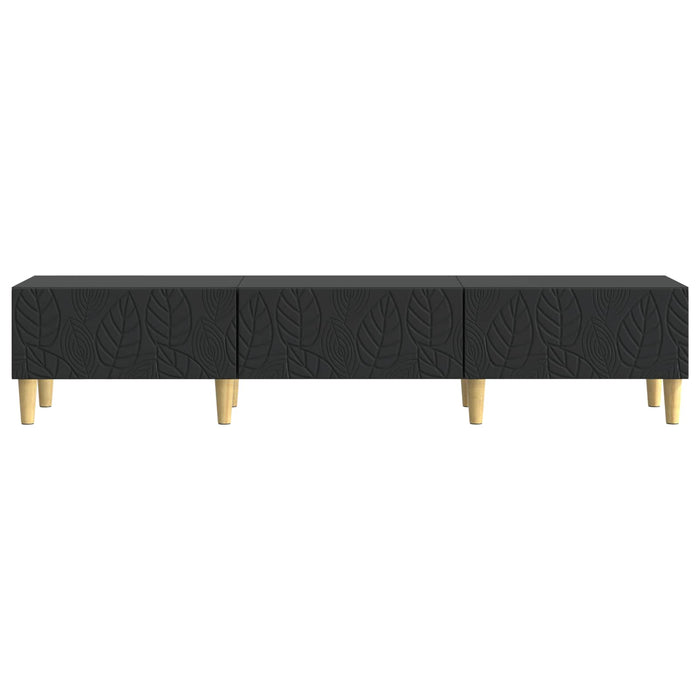 Cabinet TV 147 x 34,5 x 30 cm Negru Lemn prelucrat - WALTI WALTI