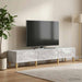 Cabinet TV 147 x 34,5 x 30 cm Gri Beton Lemn prelucrat - WALTI WALTI