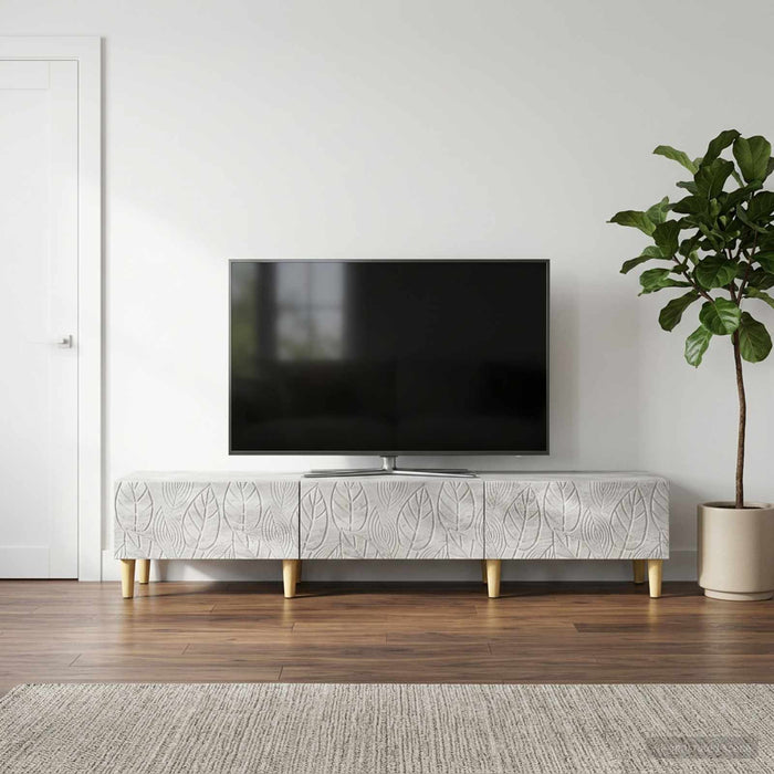 Cabinet TV 147 x 34,5 x 30 cm Gri Beton Lemn prelucrat - WALTI WALTI
