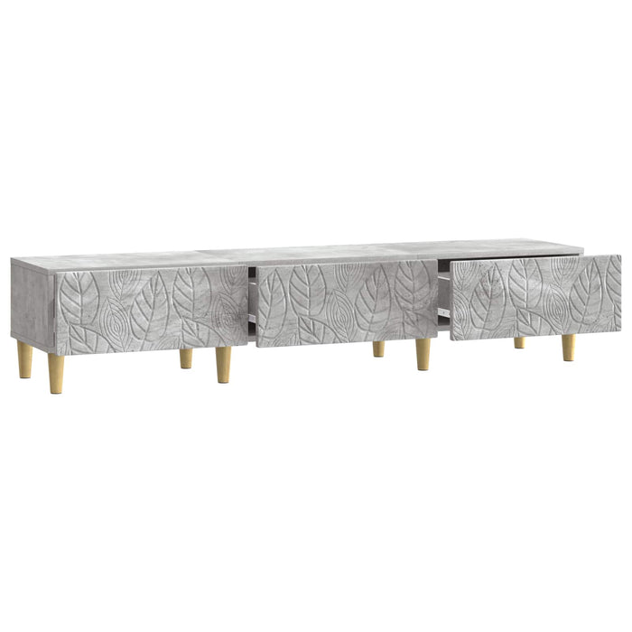 Cabinet TV 147 x 34,5 x 30 cm Gri Beton Lemn prelucrat - WALTI WALTI