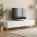 Cabinet TV 147 x 34,5 x 30 cm Alb foarte lucios Lemn prelucrat - WALTI WALTI