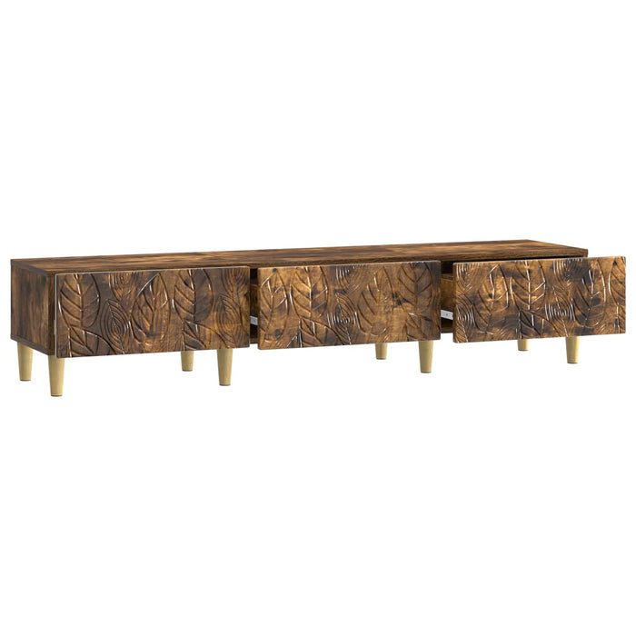 Cabinet TV 147 x 34,5 x 30 cm Stejar fumuriu Lemn prelucrat - WALTI WALTI