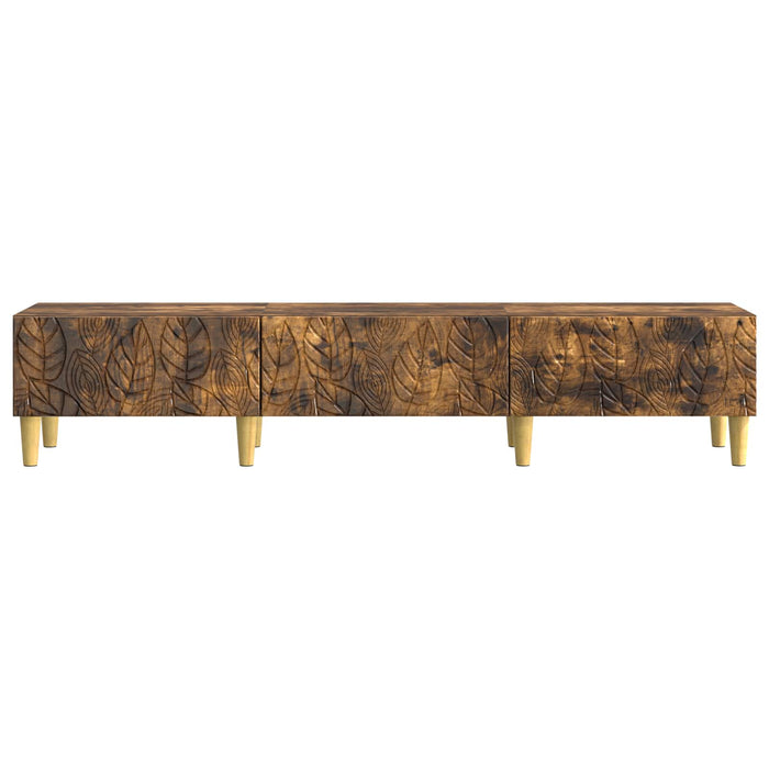 Cabinet TV 147 x 34,5 x 30 cm Stejar fumuriu Lemn prelucrat - WALTI WALTI