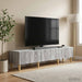 Cabinet TV 147 x 34,5 x 30 cm Sonoma gri Lemn prelucrat - WALTI WALTI