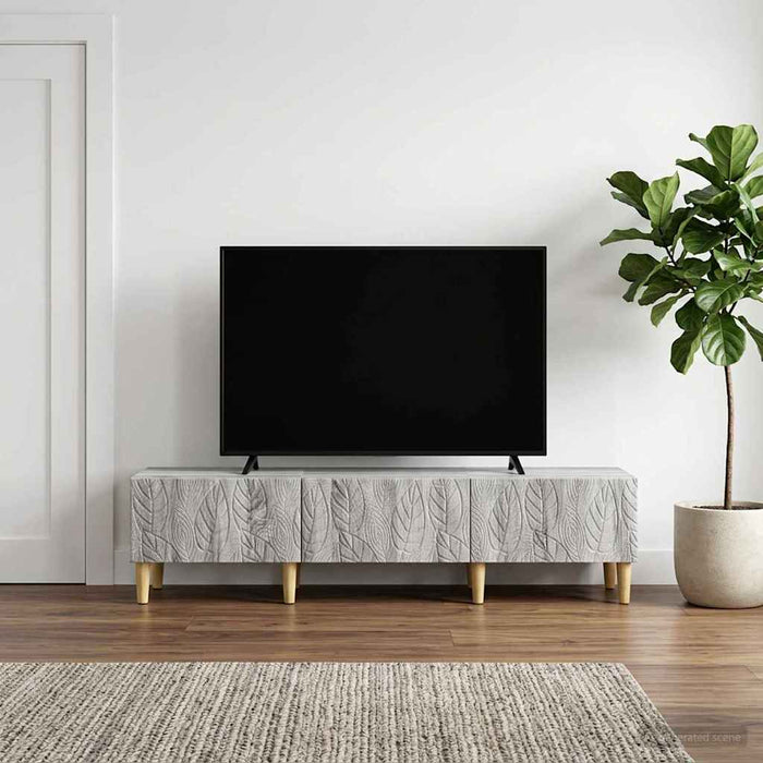 Cabinet TV 147 x 34,5 x 30 cm Sonoma gri Lemn prelucrat - WALTI WALTI