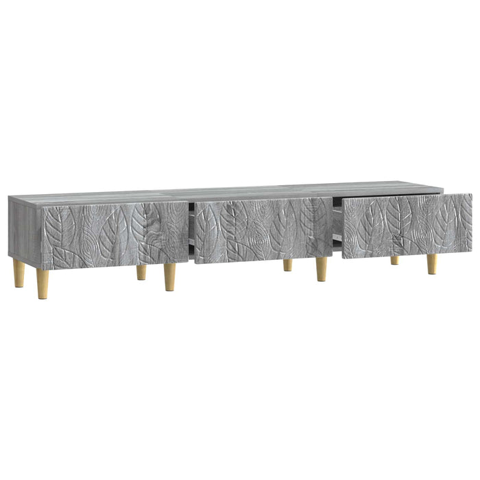 Cabinet TV 147 x 34,5 x 30 cm Sonoma gri Lemn prelucrat - WALTI WALTI
