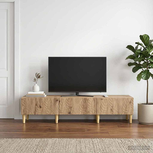 Cabinet TV 147 x 34,5 x 30 cm Stejar Artizanal Lemn prelucrat - WALTI WALTI