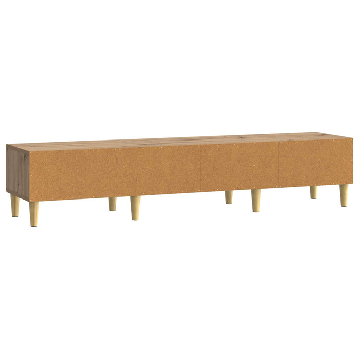 Cabinet TV 147 x 34,5 x 30 cm Stejar Artizanal Lemn prelucrat - WALTI WALTI