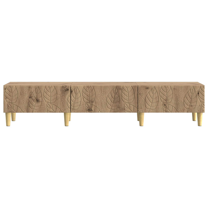Cabinet TV 147 x 34,5 x 30 cm Stejar Artizanal Lemn prelucrat - WALTI WALTI