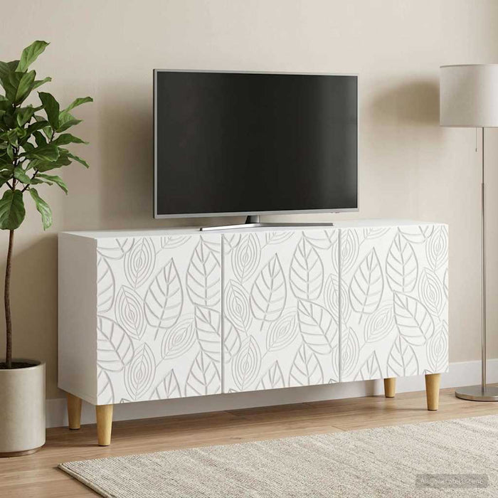 Cabinet TV 99 x 34,5 x 50 cm Alb Lemn prelucrat - WALTI WALTI