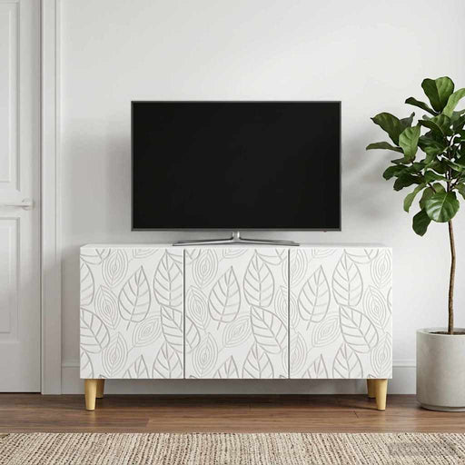 Cabinet TV 99 x 34,5 x 50 cm Alb Lemn prelucrat - WALTI WALTI