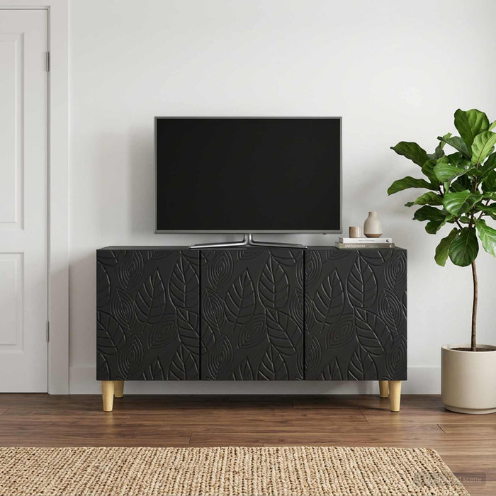Cabinet TV 99 x 34,5 x 50 cm Negru Lemn prelucrat - WALTI WALTI