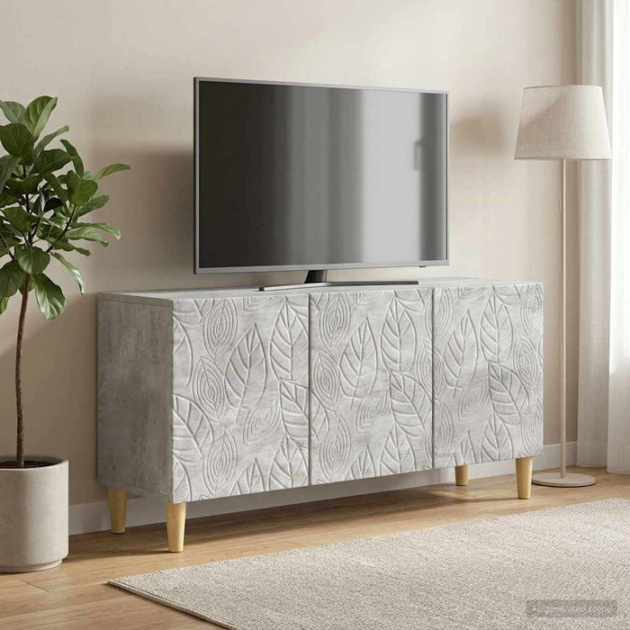 Cabinet TV 99 x 34,5 x 50 cm Gri Beton Lemn prelucrat - WALTI WALTI