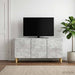 Cabinet TV 99 x 34,5 x 50 cm Gri Beton Lemn prelucrat - WALTI WALTI