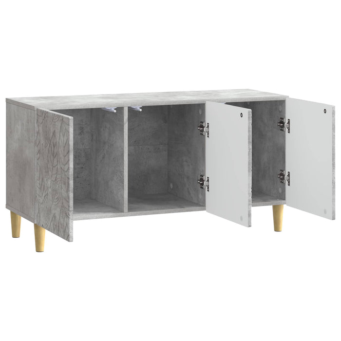 Cabinet TV 99 x 34,5 x 50 cm Gri Beton Lemn prelucrat - WALTI WALTI
