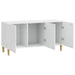Cabinet TV 99 x 34,5 x 50 cm Alb foarte lucios Lemn prelucrat - WALTI WALTI