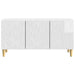 Cabinet TV 99 x 34,5 x 50 cm Alb foarte lucios Lemn prelucrat - WALTI WALTI