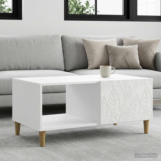 Masă de cafea Alb 90 x 50 x 40 cm Lemn prelucrat - WALTI WALTI