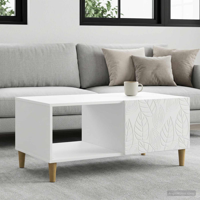 Masă de cafea Alb 90 x 50 x 40 cm Lemn prelucrat - WALTI WALTI