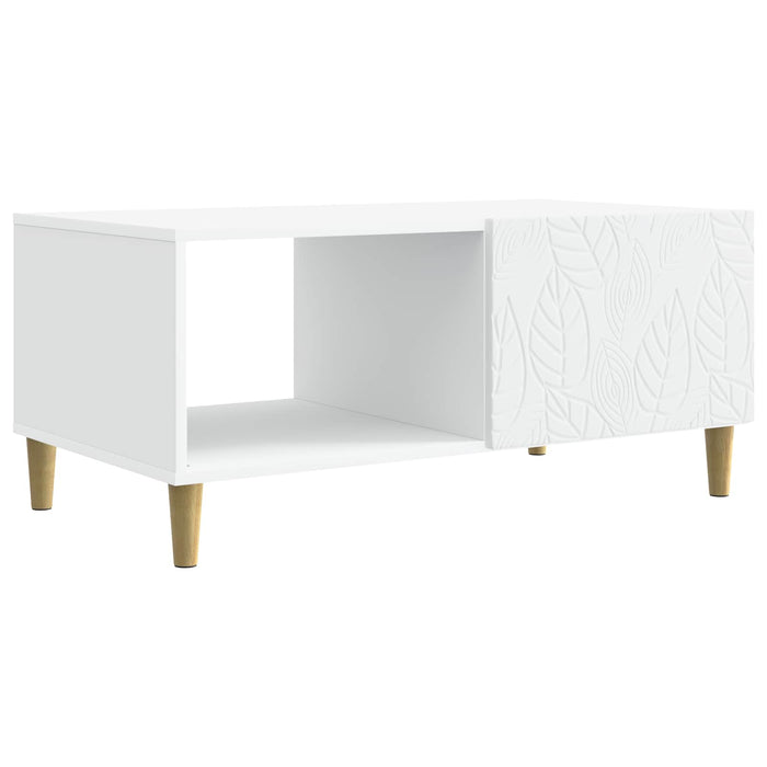 Masă de cafea Alb 90 x 50 x 40 cm Lemn prelucrat - WALTI WALTI
