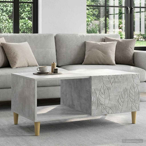 Masă de cafea Gri Beton 90 x 50 x 40 cm Lemn prelucrat - WALTI WALTI
