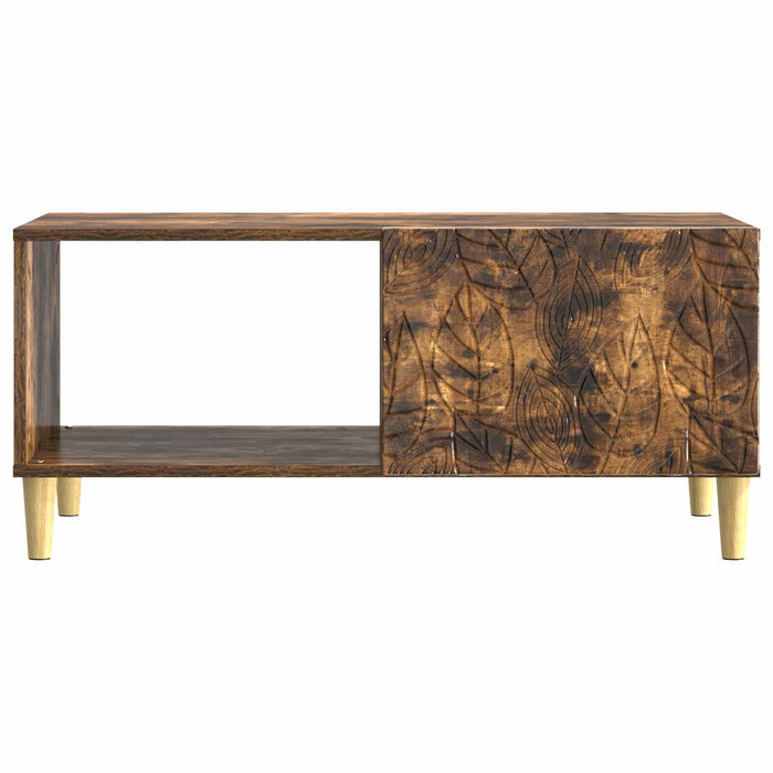Masă de cafea Stejar fumuriu 90 x 50 x 40 cm Lemn prelucrat - WALTI WALTI
