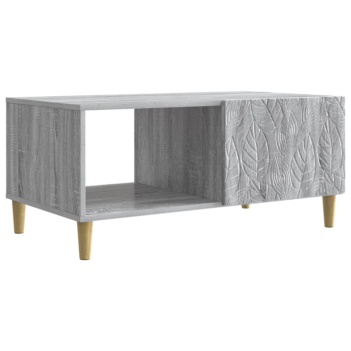 Masă de cafea Sonoma gri 90 x 50 x 40 cm Lemn prelucrat - WALTI WALTI