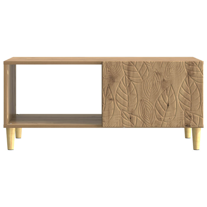 Masă de cafea Stejar Artizanal 90 x 50 x 40 cm Lemn prelucrat - WALTI WALTI
