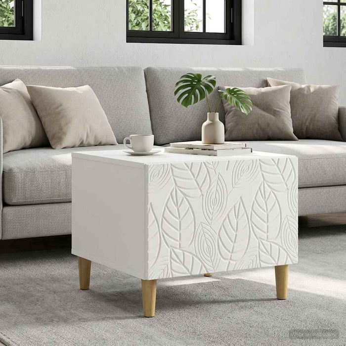 Masă de cafea Alb 50 x 49 x 40 cm Lemn prelucrat - WALTI WALTI