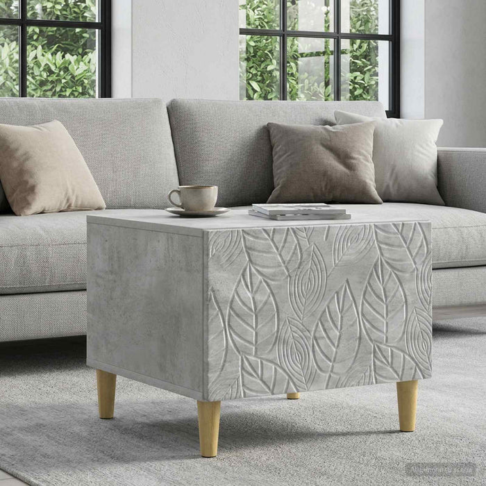 Masă de cafea Gri Beton 50 x 49 x 40 cm Lemn prelucrat - WALTI WALTI