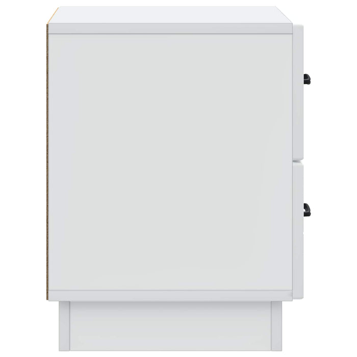 Dulap de noapte 2 pcs Alb 43 x 34,5 x 44,5 cm Lemn prelucrat - WALTI WALTI