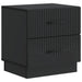 Dulap de noapte 2 pcs Negru 43 x 34,5 x 44,5 cm Lemn prelucrat - WALTI WALTI