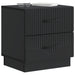 Dulap de noapte 2 pcs Negru 43 x 34,5 x 44,5 cm Lemn prelucrat - WALTI WALTI