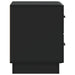 Dulap de noapte 2 pcs Negru 43 x 34,5 x 44,5 cm Lemn prelucrat - WALTI WALTI