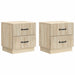 Dulap de noapte 2 pcs Stejar Sonoma 43 x 34,5 x 44,5 cm - WALTI WALTI