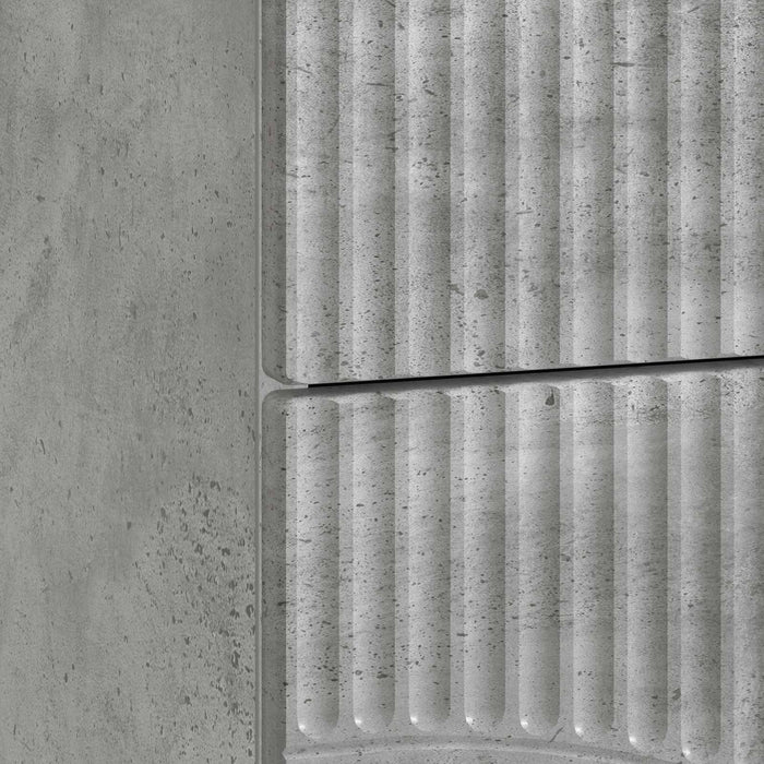 Dulap de noapte Gri Beton 43 x 34,5 x 44,5 cm Lemn prelucrat - WALTI WALTI