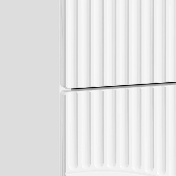 Dulap de noapte 2 pcs Alb foarte lucios 43 x 34,5 x 44,5 cm - WALTI WALTI