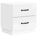 Dulap de noapte 2 pcs Alb foarte lucios 43 x 34,5 x 44,5 cm - WALTI WALTI