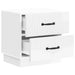 Dulap de noapte 2 pcs Alb foarte lucios 43 x 34,5 x 44,5 cm - WALTI WALTI