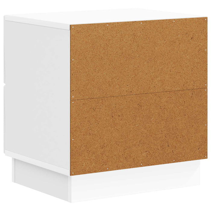 Dulap de noapte 2 pcs Alb foarte lucios 43 x 34,5 x 44,5 cm - WALTI WALTI
