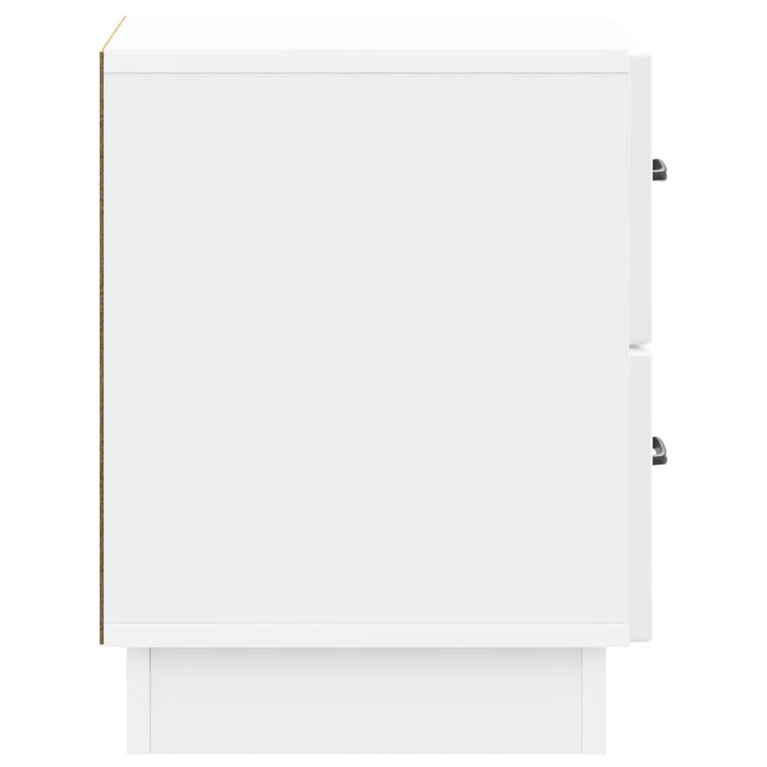 Dulap de noapte 2 pcs Alb foarte lucios 43 x 34,5 x 44,5 cm - WALTI WALTI