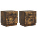 Dulap de noapte 2 pcs Stejar fumuriu 43 x 34,5 x 44,5 cm - WALTI WALTI