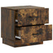 Dulap de noapte 2 pcs Stejar fumuriu 43 x 34,5 x 44,5 cm - WALTI WALTI