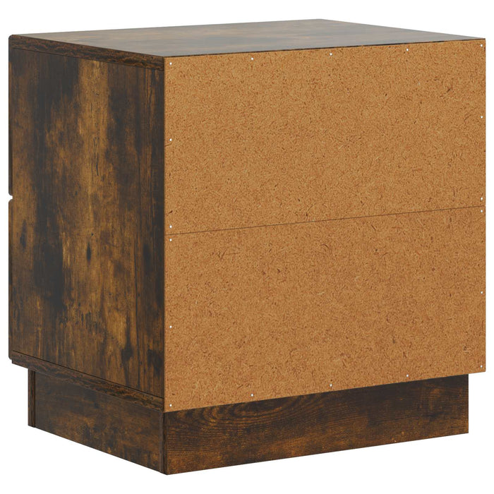 Dulap de noapte 2 pcs Stejar fumuriu 43 x 34,5 x 44,5 cm - WALTI WALTI