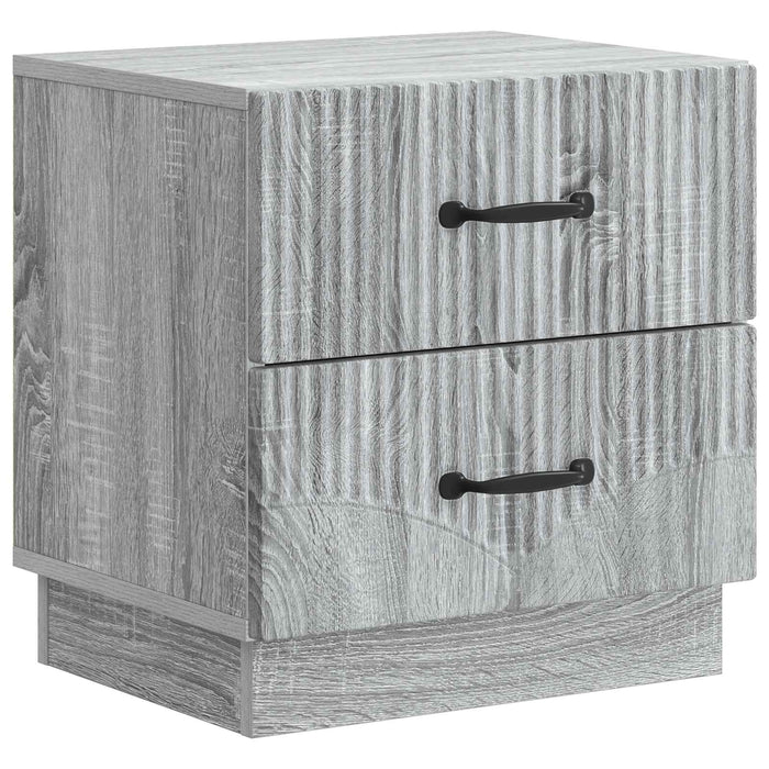 Dulap de noapte Sonoma gri 43 x 34,5 x 44,5 cm Lemn prelucrat - WALTI WALTI