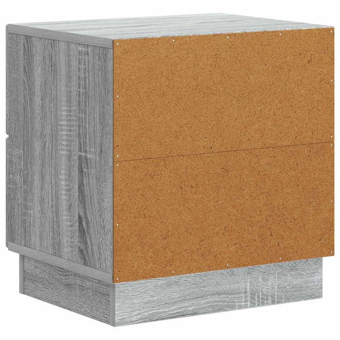 Dulap de noapte Sonoma gri 43 x 34,5 x 44,5 cm Lemn prelucrat - WALTI WALTI