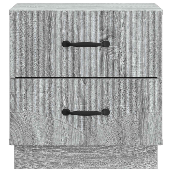 Dulap de noapte Sonoma gri 43 x 34,5 x 44,5 cm Lemn prelucrat - WALTI WALTI